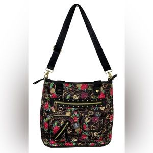 Vintage BETSEY JOHNSON Rose heart tote Satchel